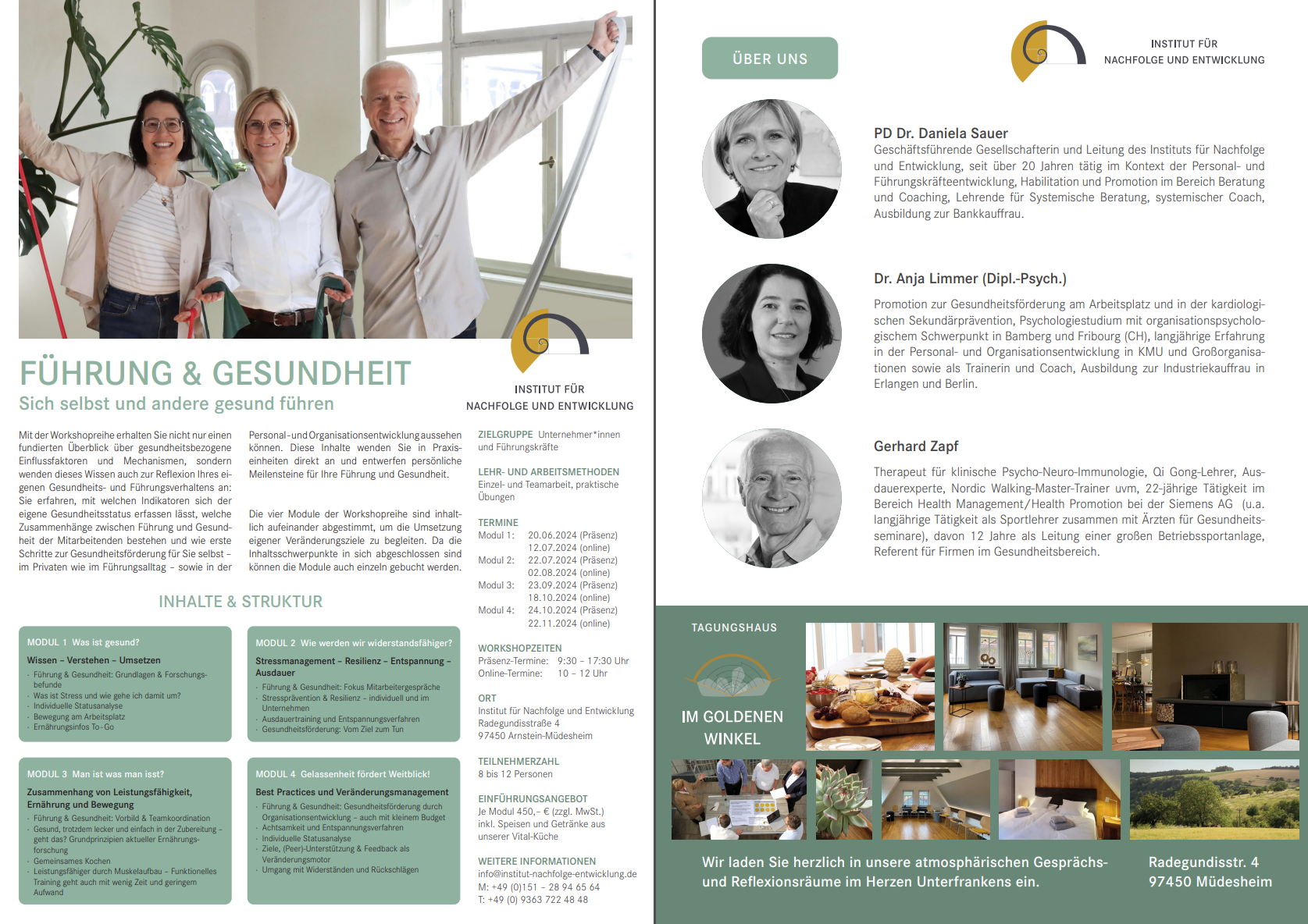 Flyer Gesundheit und Fuehrung